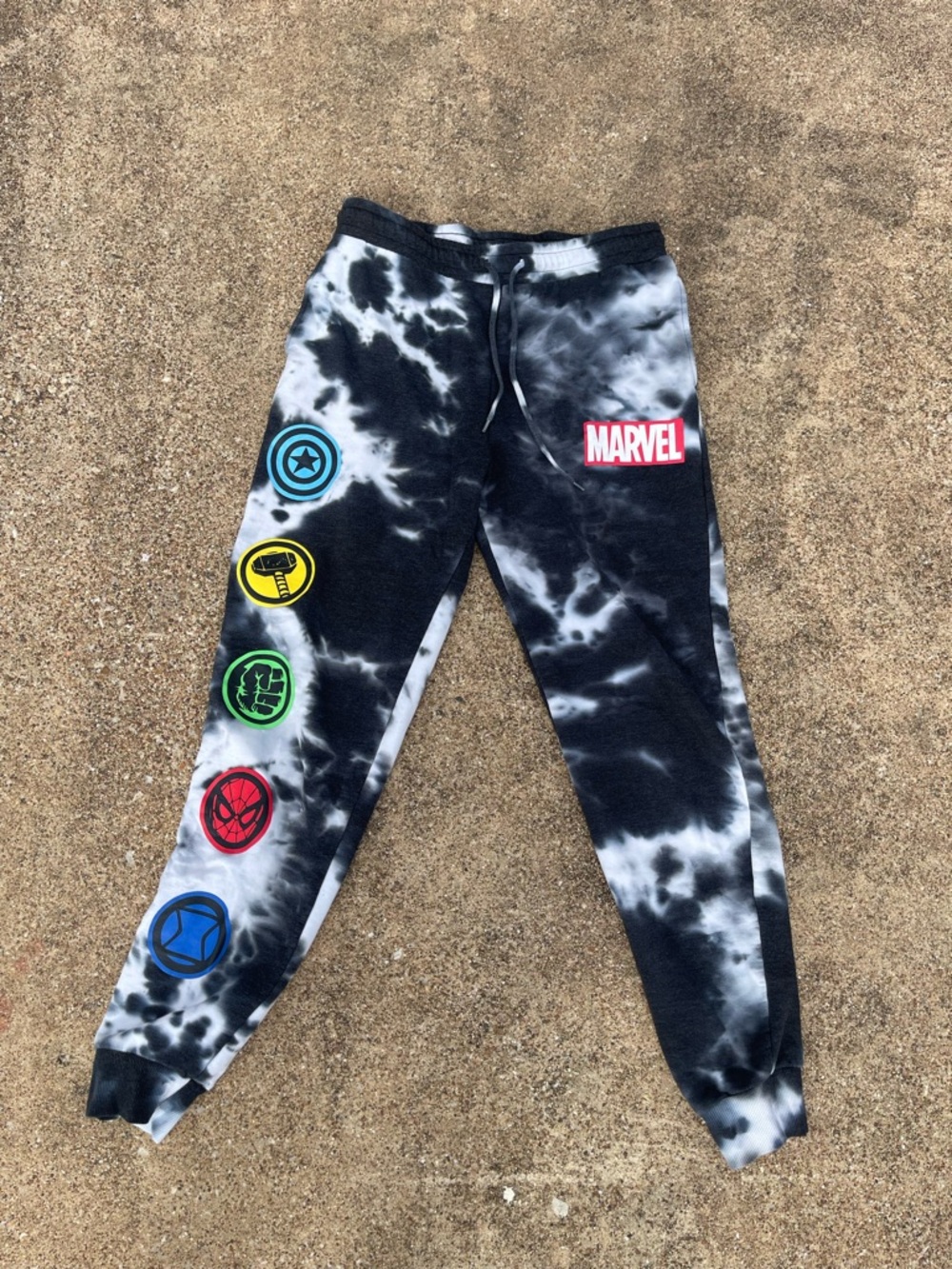 Marvel Men’s Tie-Dye Jogger Sweatpants